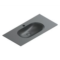 Раковина Catalano Sfera 521011022 100x50 см с 1 отверстием цвет черный матовый схема 1