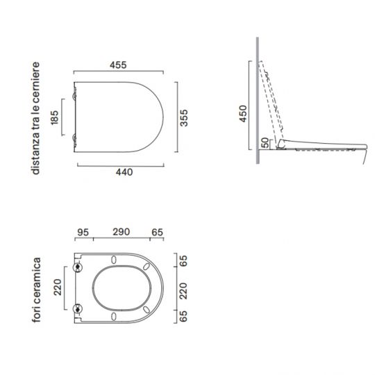 Сиденье Catalano Sfera/Zero 551300001 с микролифтом цвет белый глянцевый схема 2 Сиденье Catalano Sfera/Zero 551300001 с микролифтом цвет белый глянцевый схема 2