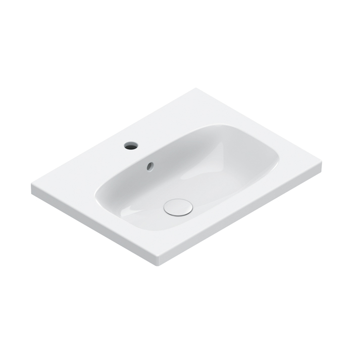 Раковина встраиваемая/подвесная Catalano Alvea 620600001 60x46 см покрытие Cataglaze+ цвет белый глянцевый ФОТО