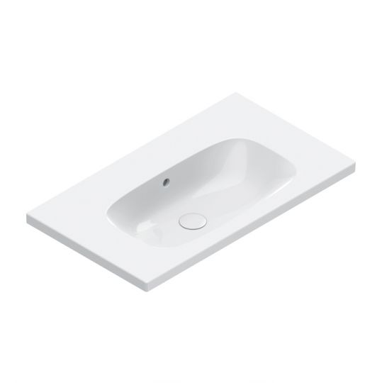 Раковина встраиваемая/подвесная Catalano Alvea 80x46 см покрытие Cataglaze+ цвет белый глянцевый схема 1