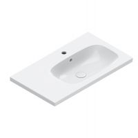 Раковина Catalano Alvea 620831001 80x46 см чаша справа с 1 отверстием цвет белый глянцевый схема 1