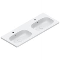 Раковина двойная встраиваемая/подвесная Catalano Alvea 621220001 120x46 см покрытие Cataglaze+ схема 2