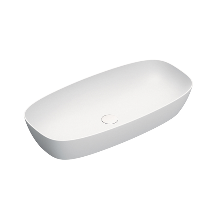 Раковина накладная Catalano Alvea 80x40 см без отв. под смеситель покрытие Cataglaze+ ФОТО