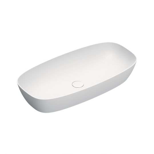 Раковина накладная Catalano Alvea 80x40 см без отв. под смеситель покрытие Cataglaze+ схема 2