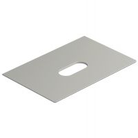 Столешница керамическая Catalano 830750023 75x50см с отверстием  цвет: Cemento Satinato схема 1