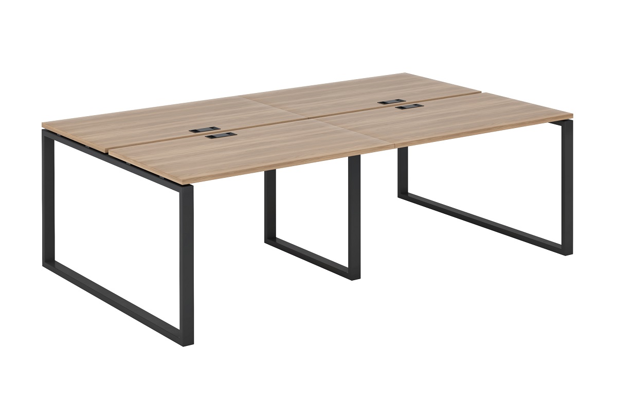 Рабочая станция на 4 места на О образном м/к 60х30