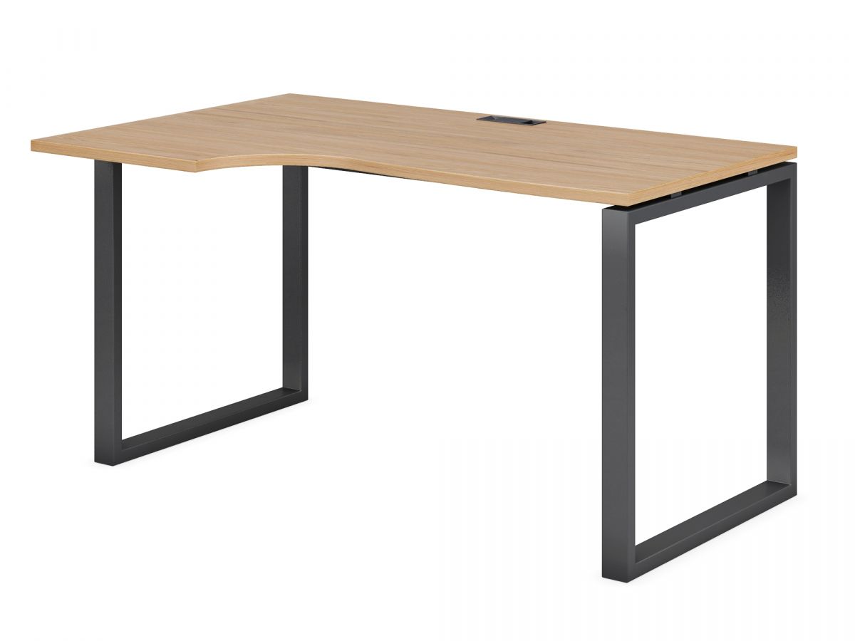 Стол криволинейный левый на О образном м/к 60х30 гл. 700/900