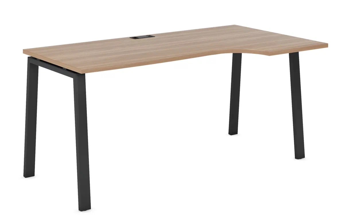 Стол криволинейный правый на А образном м/к 60х30 гл. 700/900