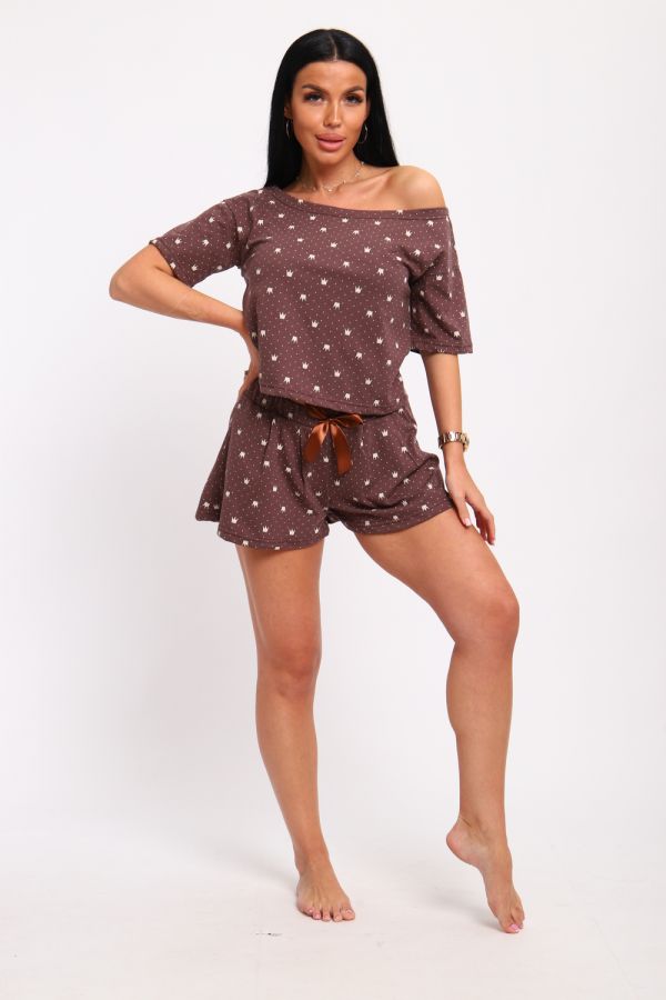 Пижама женская 298 [коричневый]