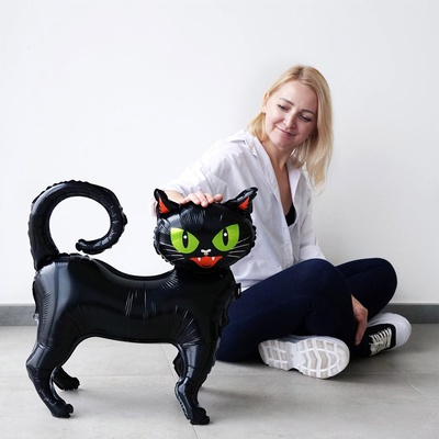 Шар-фигура "Кот черный"(21*61 см)