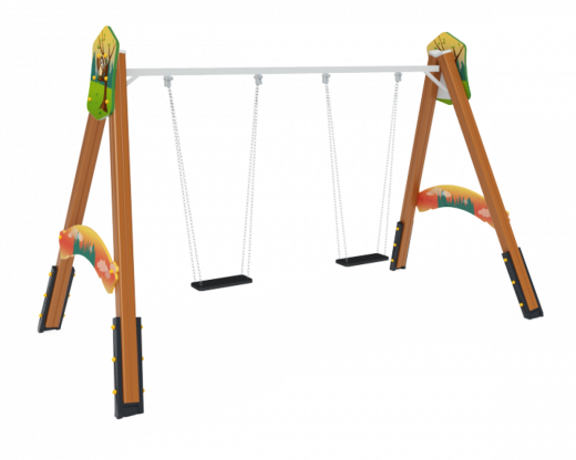 Качели Д2 без подвеса 3620х1150х2100