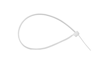 Хомут-стяжка 250х3,6 KVP, нейлоновая, белая (100шт/уп)