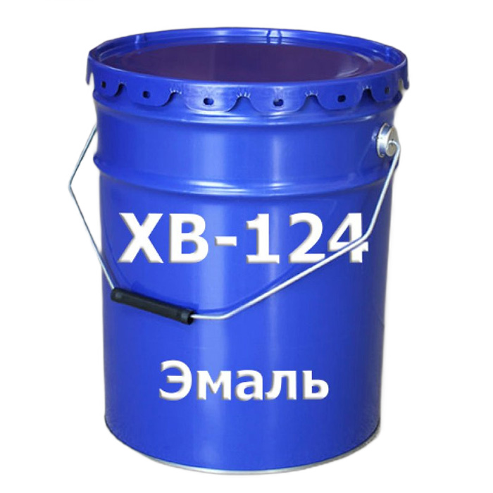 Эмаль ХВ-124 Россия «Стандарт», белая, 25кг.