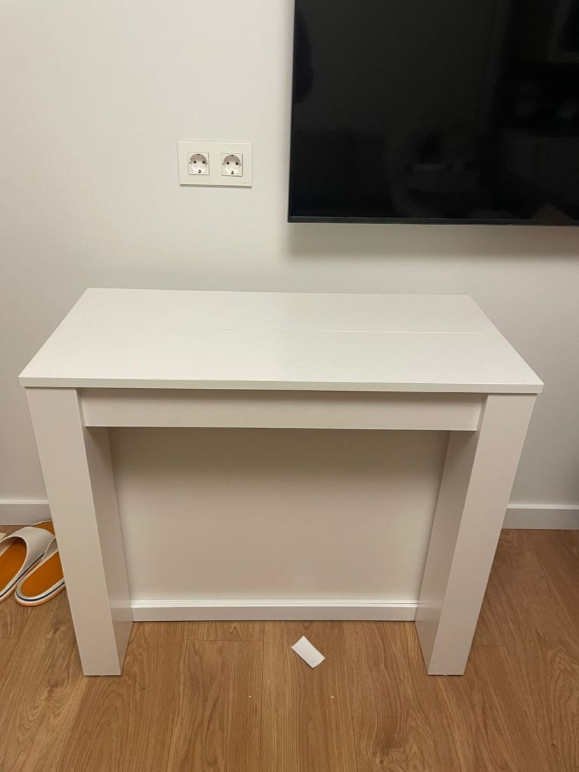 Стол-консоль трансформер B 2432 F белый дуб