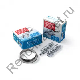 Прокладка приемной трубы в сборе: пружины+болты+ гайки Renault Logan/Sandero /Largus