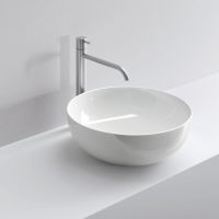 Раковина накладная VITAGE Milldue edition DEN C45 из керамики 45х15 см, цвет белый глянцевый схема 1