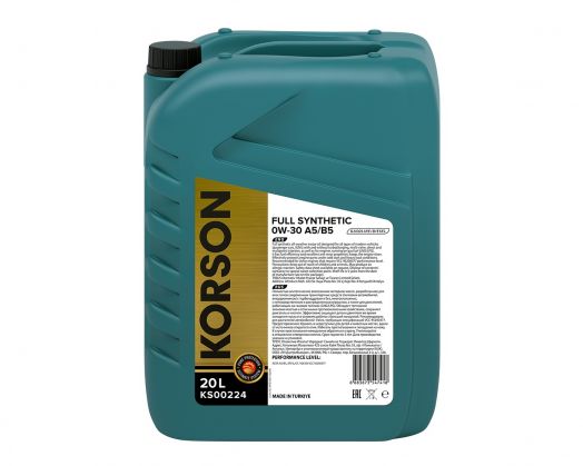 Korson Full Synthetic A5/B5 0W⁠-⁠30, 20л