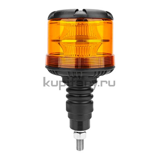 Светодиодный проблесковый маяк оранжевый 205 мм 72 LED на кронштеин DIN PRO KARAVAN
