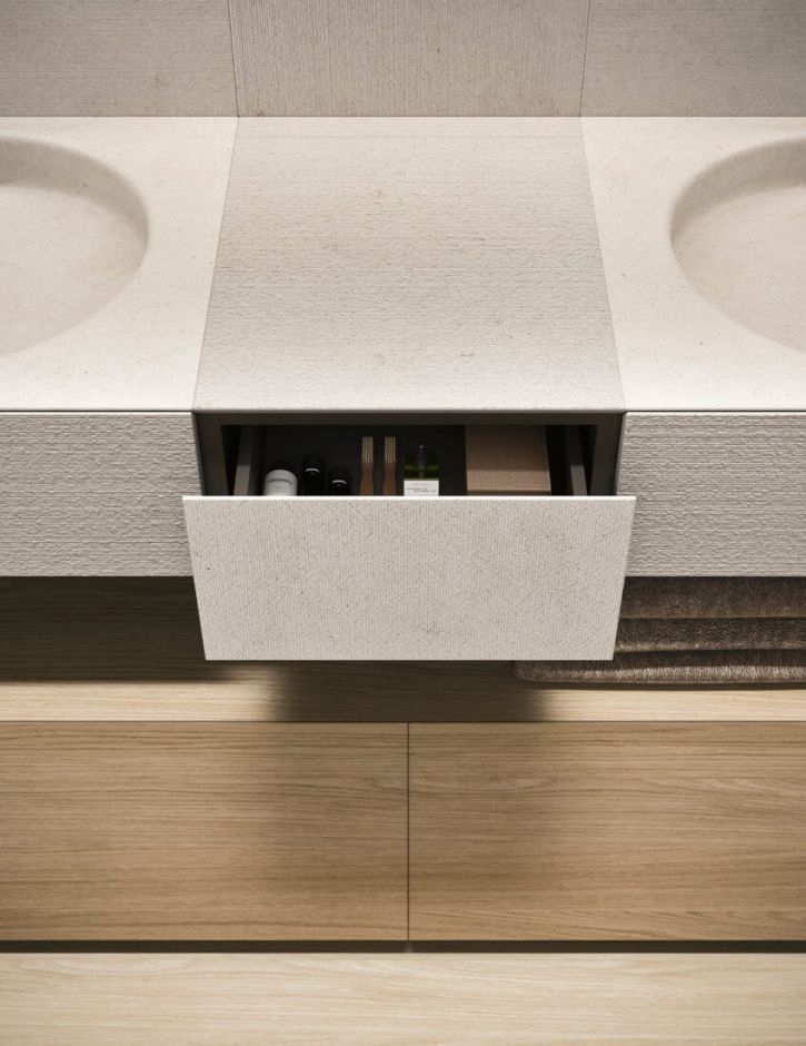 Модульный комплект мебели Mildue Azuko 24.01, с двумя чашами ФОТО