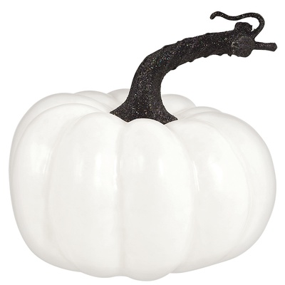 Фигура Тыква белая блеск (13х13 см)