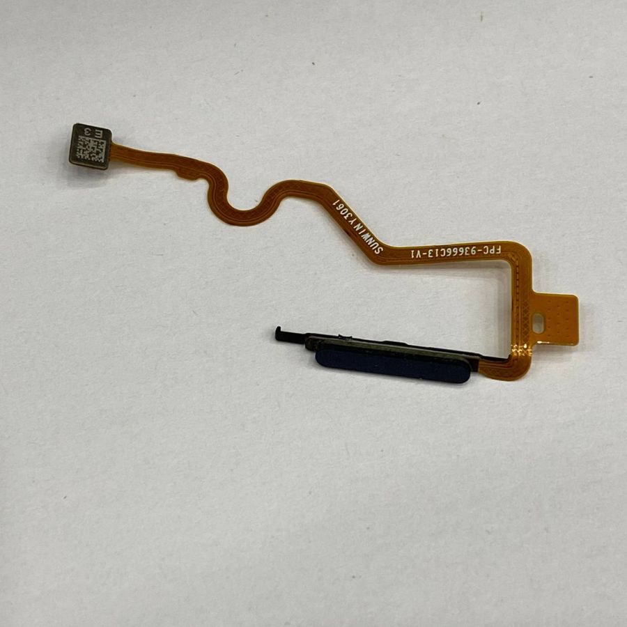 Tecno spark 10c шлейф с отпечатком пальца оригинал с разбора черный