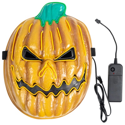 Маска светящ неон Тыква