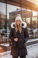 Зимняя куртка с меховой опушкой, арт. 28119-1 [черный]