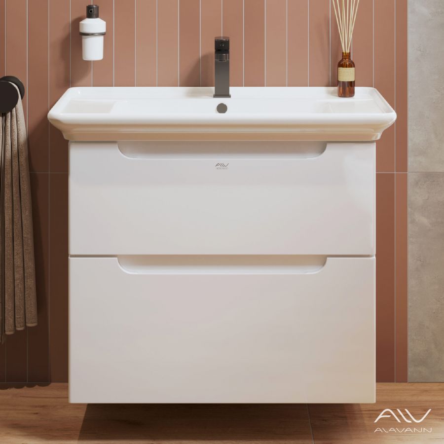 Тумба с раковиной Berta 75 белая