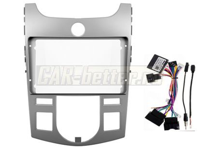 Рамка переходная и проводка Kia Cerato, Forte 2008-2013 для Ownice, Teyes, Mekede (OL-9736-A)
