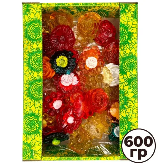 Мармелад "Каравайка" желейный "Цветы" 600гр Мармелад "Каравайка" желейный "Цветы" 600гр