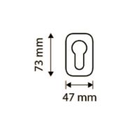 Накладка на замок с цилиндром Linea Cali 008 YALE схема