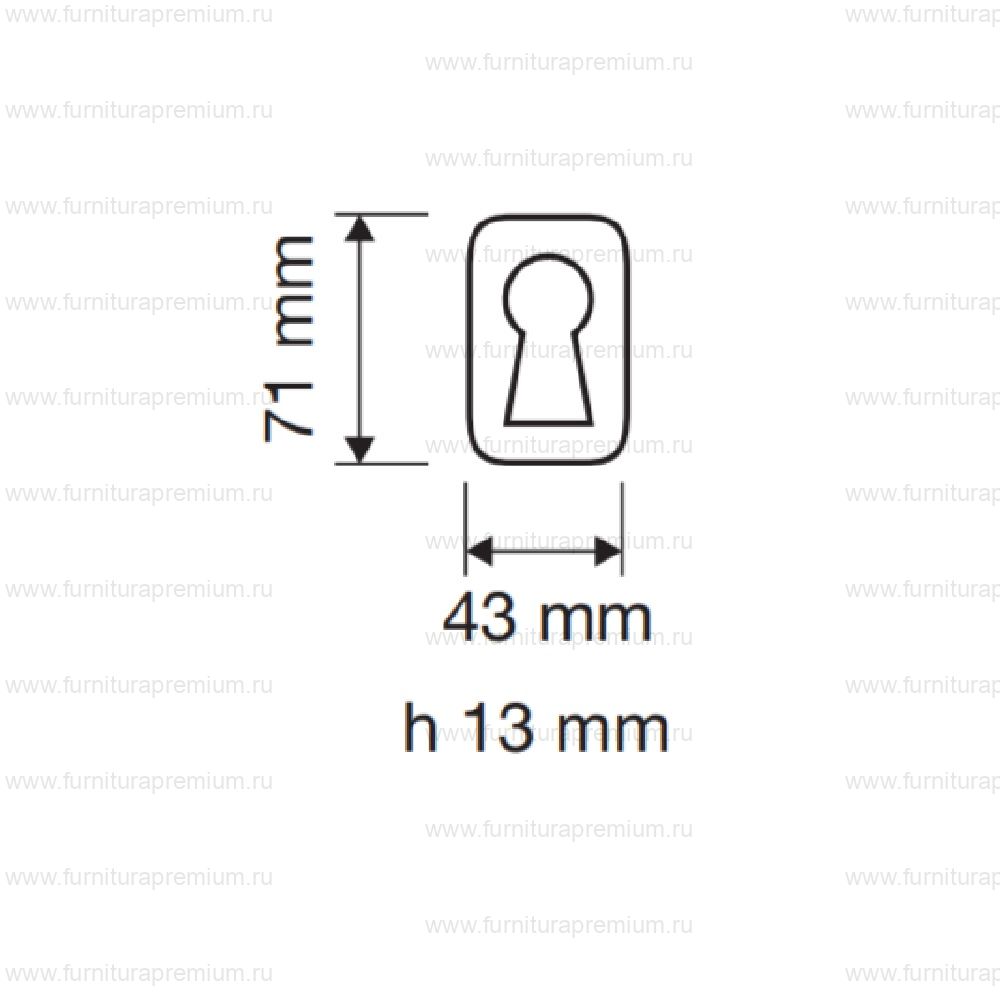 Накладка на замок с цилиндром Linea Cali 005 YALE