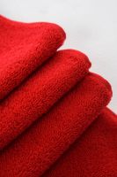 Полотенце махровое банное большое Софатекс 70 * 140 для ванной и бани bs [красный]