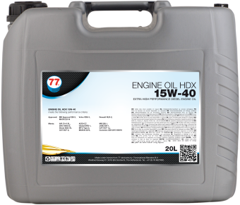 77 Lubricants Engine OIL HDX 15W-40, 20л