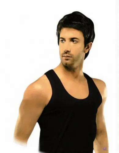 Мужская майка рибана 1032-1IL (черная)