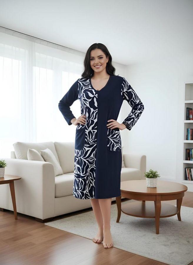 Халат 39061 [темно-синий]