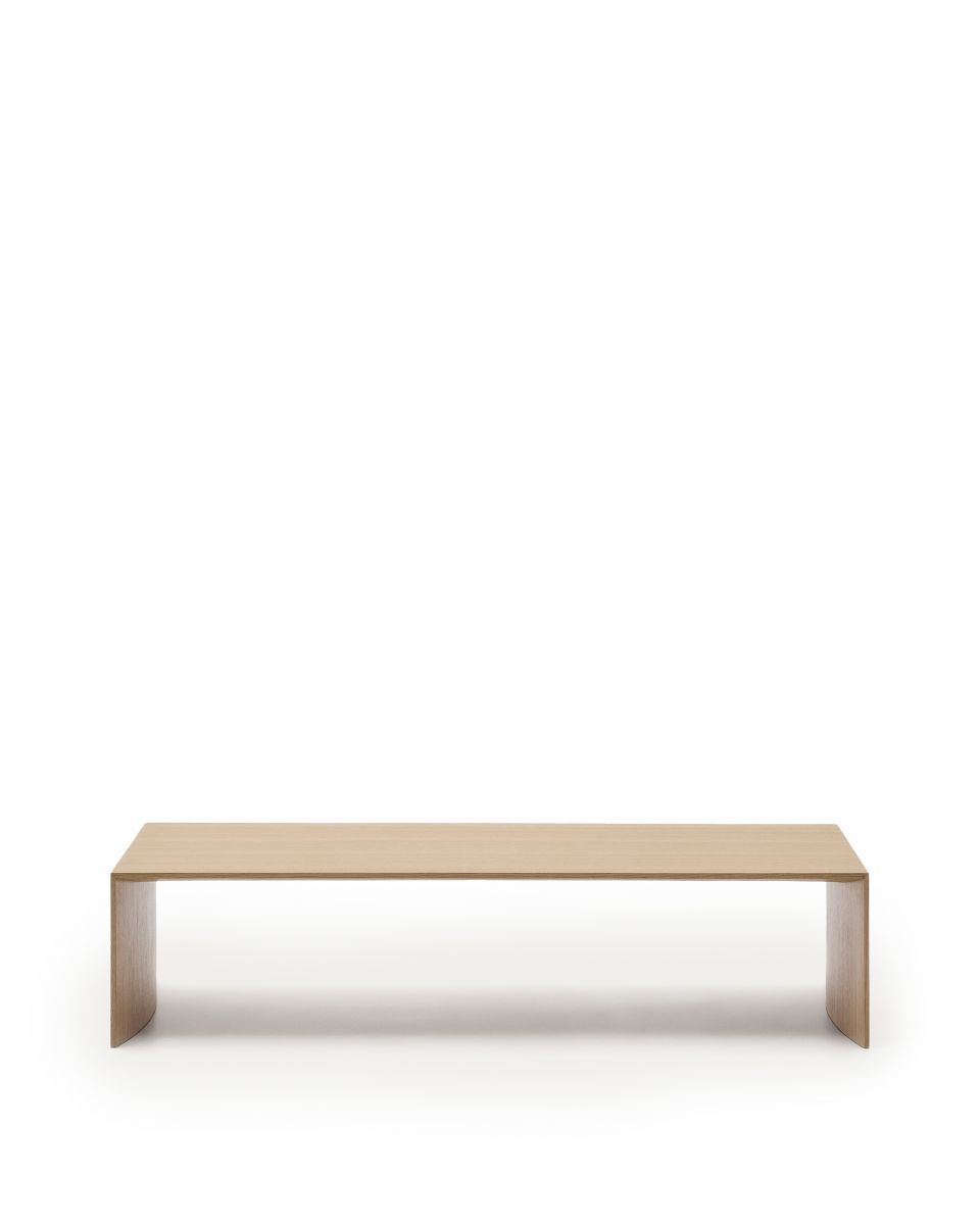 Litto Журнальный столик из шпона дуба натурального цвета 140 x 70 см