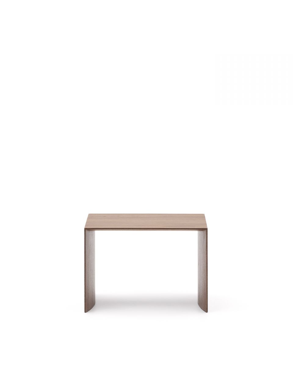 Litto Приставной столик из шпона ореха натурального цвета 55 x 40 см Litto Приставной столик из шпона ореха натурального цвета 55 x 40 см