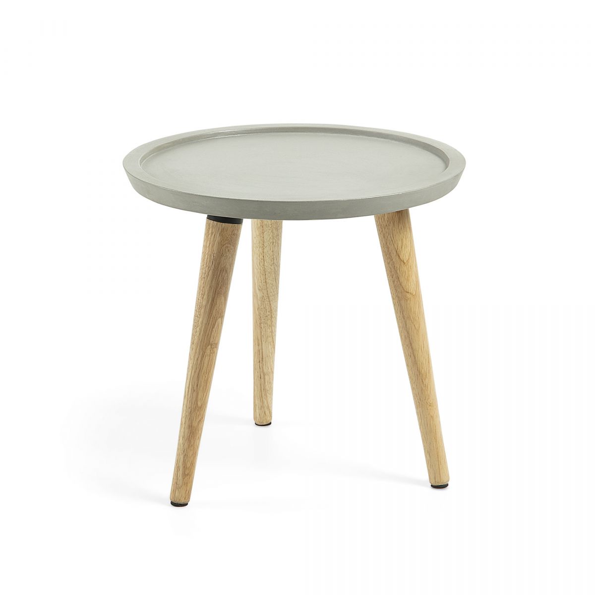 Приставной стол livy каучуковый цемент серый