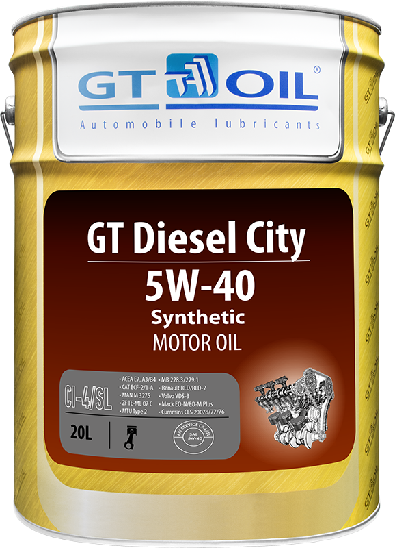 GT OIL Diesel City 5W-40, 20л