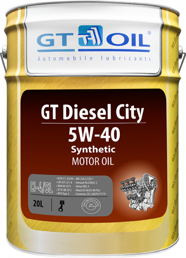 GT OIL Diesel City 5W-40, 20л