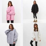 Джемпер однотонный флис начес