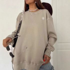 Джемпер ромашка бежевая флис