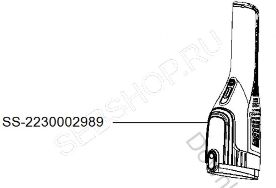 Блок двигателя с аккумулятором для беспроводного пылесоса TEFAL XTREM COMPACT моделей TY12...  Артикул SS-2230002989.