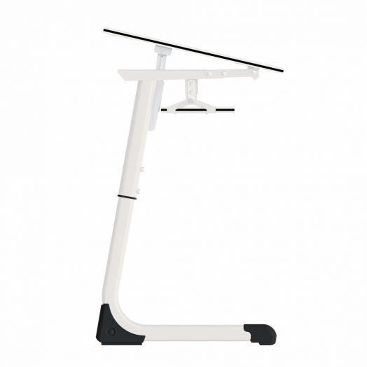 Парта "Mega Smart" на плоскоовальной трубе одноместная с наклоном и полкой