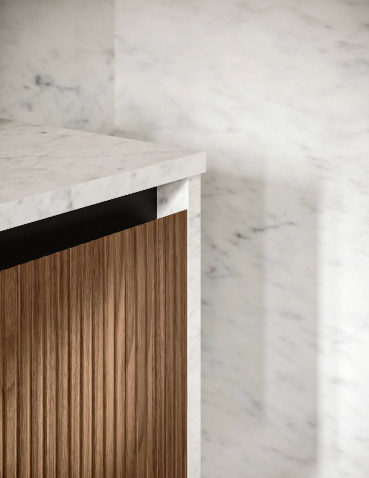 Подвесной модульный комплект Mildue Sintesi 24.01, с двумя накладными раковинами ФОТО