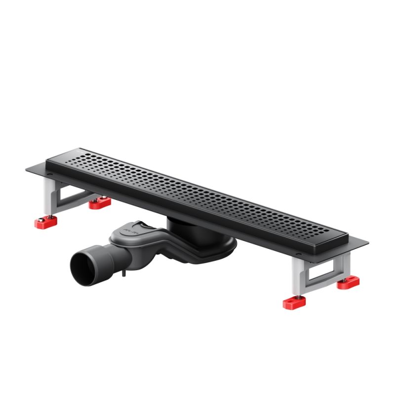 W01SC-P11-050-01BM MasterFlow Трап AM.PM для душа линейный универс затвор Cut Gradient 50см цвет черн мат