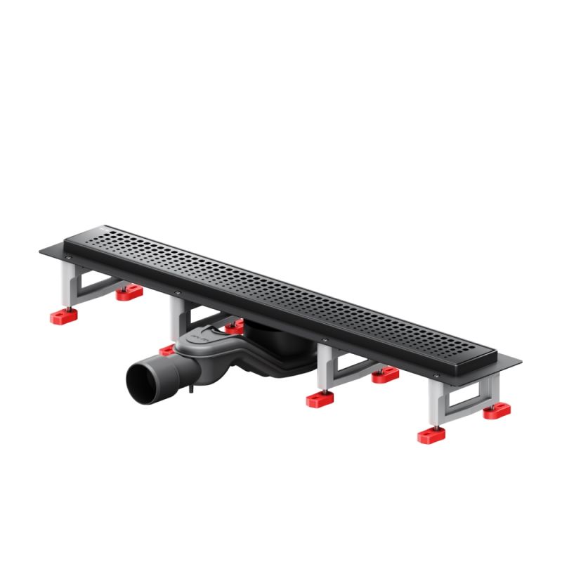 W01SC-P11-060-01BM MasterFlow Трап AM.PM для душа линейный универс затвор Cut Gradient 60см цвет черн мат