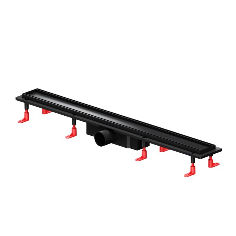 W02SC-U11-080-04BM PrimeFlow Трап AM.PM для душа линейный универс затвор Tile 80см цвет черн мат