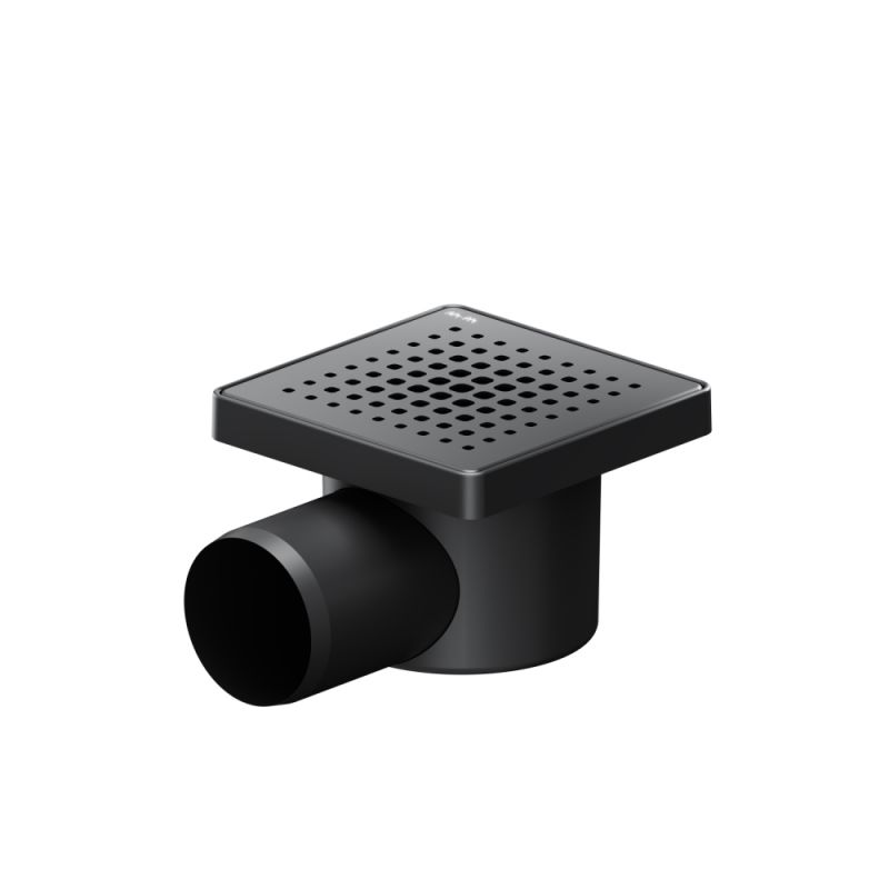 W02BD-P11-010-01BM PrimeFlow Трап AM.PM для душа точечный мокрый затвор Cut Gradient 10см цвет черн мат